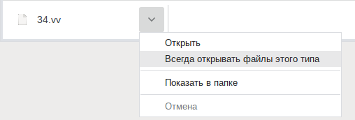 Chromium Всегда открывать файлы данного типа