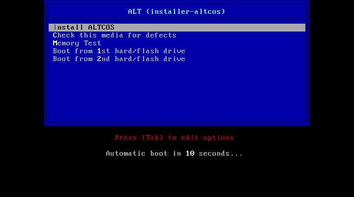 Файл:ALTCOS boot menu install.png