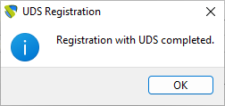 UDSActorConfig for Microsoft Windows. Успешная регистрация на сервере