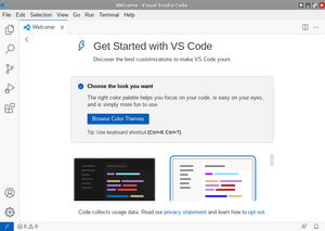 Visual Studio Code — Начальный экран