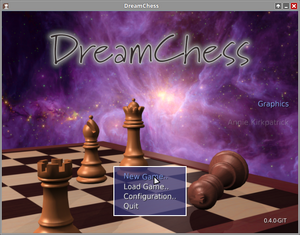 Запущенная программа DreamChess